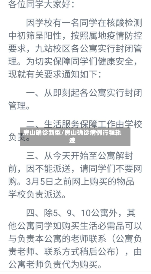 房山确诊新型/房山确诊病例行程轨迹