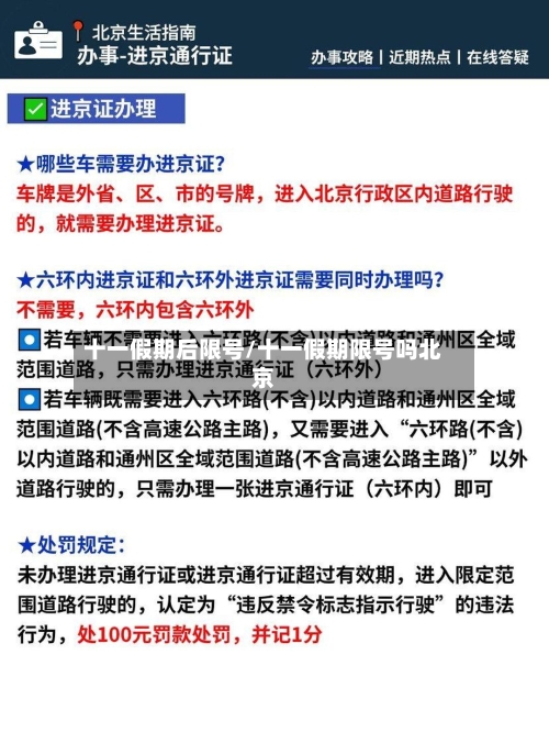 十一假期后限号/十一假期限号吗北京-第2张图片