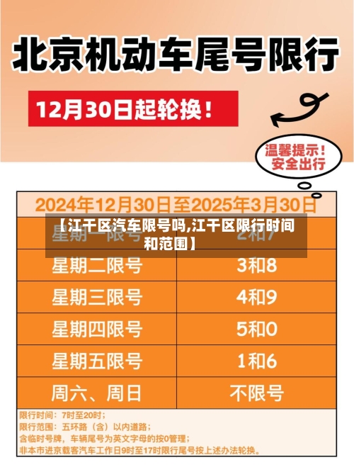 【江干区汽车限号吗,江干区限行时间和范围】