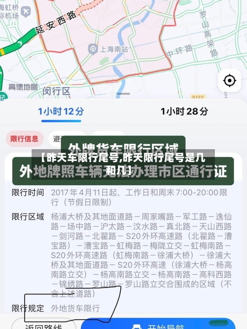 【昨天车限行尾号,昨天限行尾号是几和几】-第2张图片