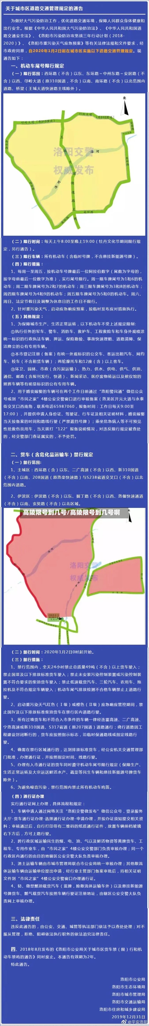高陵限号到几号/高陵限号到几号啊