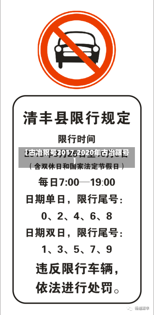 【古冶限号2017,2020年古冶限号】-第2张图片